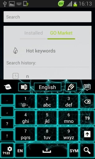 霓虹蓝色键盘截图5