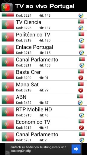 Live TV Portugal截图1