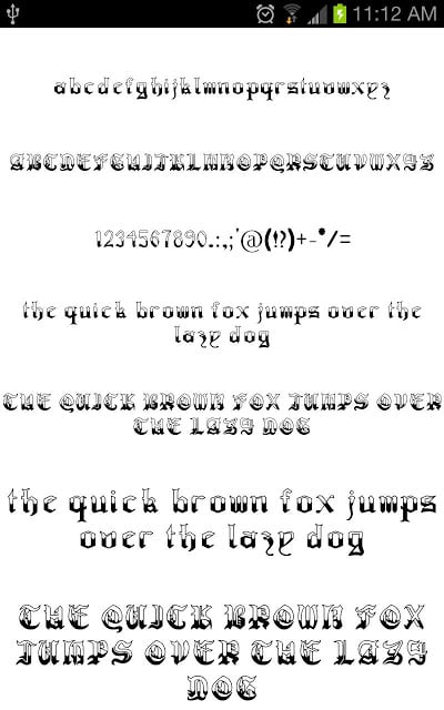 古英语倒装字体截图2