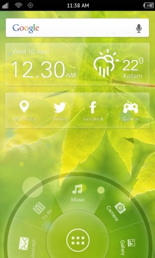 XperiaZ Wallpaper Green Leaves截图2