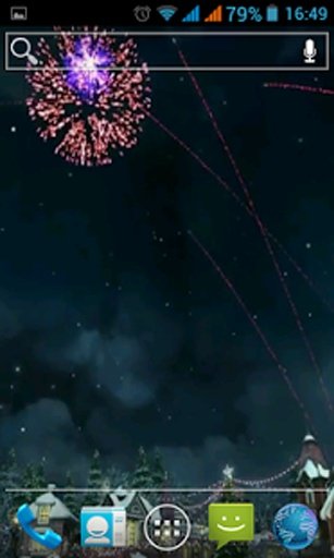 Christmas fireworks Live Wallp截图1