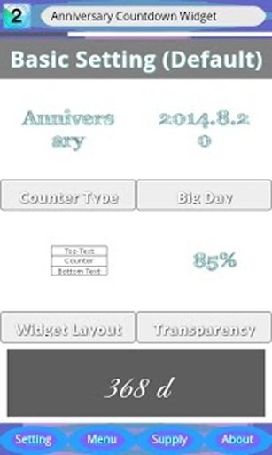 Anniversary Countdown Widget截图4