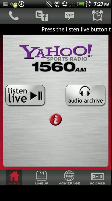 Yahoo! Sports Radio 1560截图2