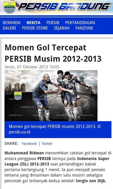 Persib.co.id截图4