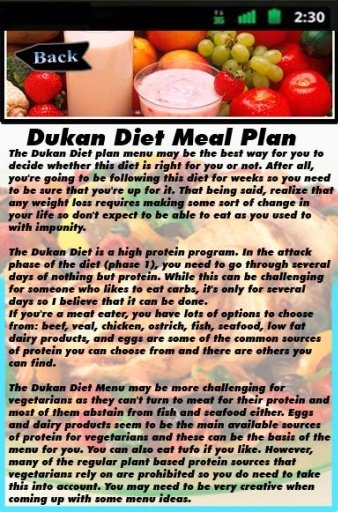 Dukan Diet Meal Plan截图2