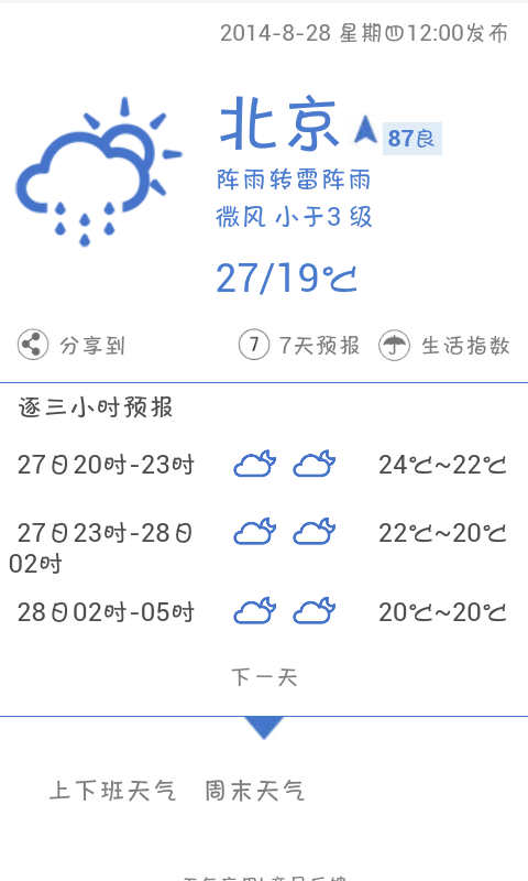 七日天气预报通截图1