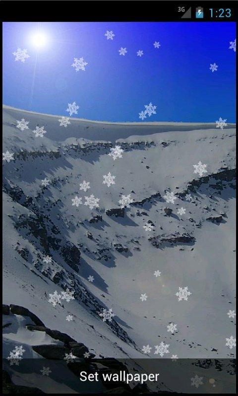 SnowFall HD Live Wallpap...截图1