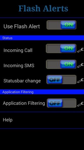 Flash on Call SMS Notification截图8