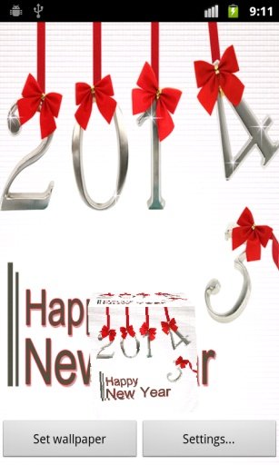 3D New Year Live Wallpaper截图1