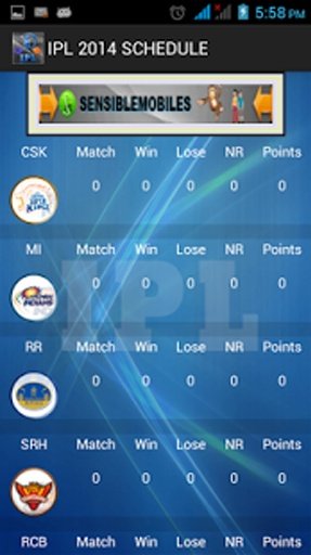 IPL 2014 Schedule截图6