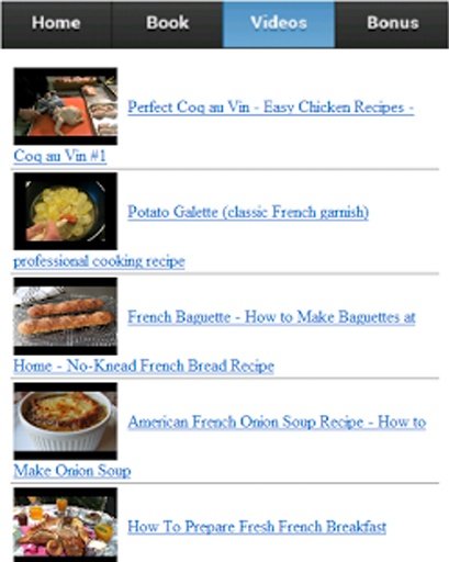 French Food Recipes截图2