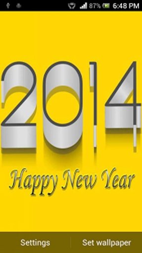 New year 2014 Live Wallpaper截图2