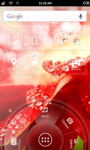 Galaxy S4 Red Flower HD截图2
