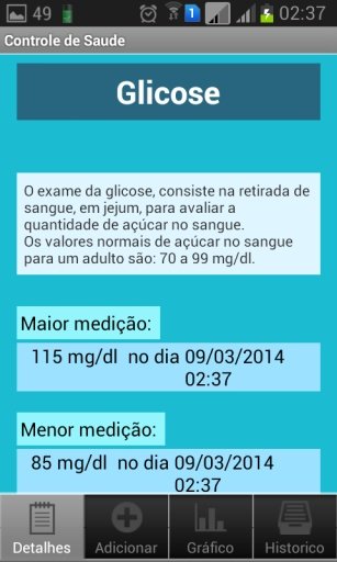 Controle de Sa&uacute;de截图3