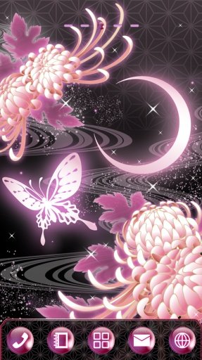 moonlight butterfly Theme截图2