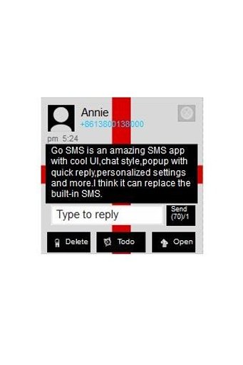 GO SMS Theme - England截图1