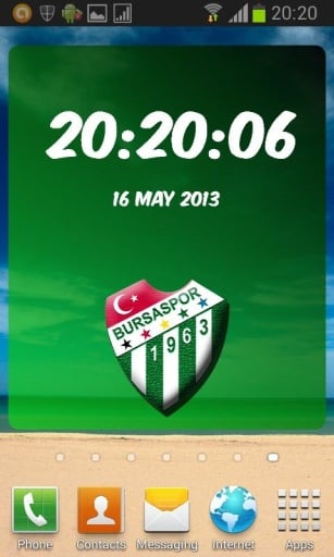 Bursaspor Digital Clock截图1