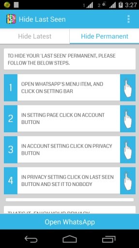 whatsapp Last Seen Hider Free截图6