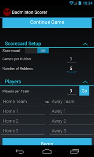 Badminton Scorer截图1