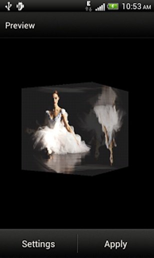 Ballet 3D Cube Live Wallpaper截图3