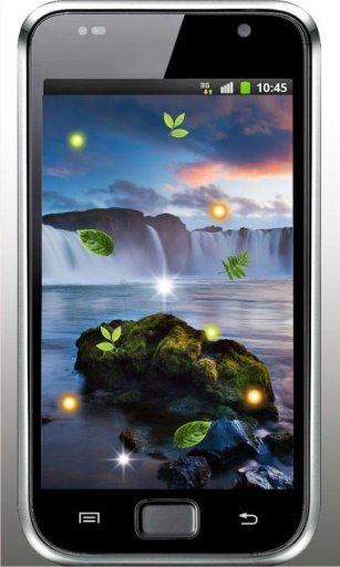 Waterfall n Moon HD LWP截图2