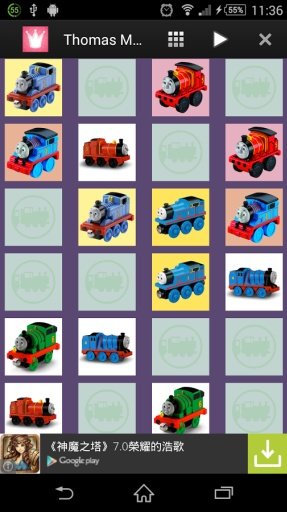 Thomas Toy Train Match for Kid截图1