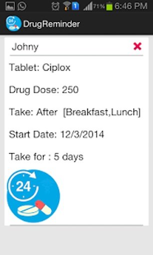 Drug Reminder Free截图2