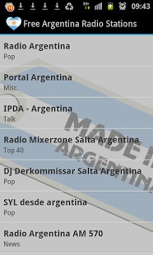 Free Argentina Radio Stations截图2