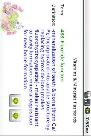 Vitamins and Minerals flashcar截图2