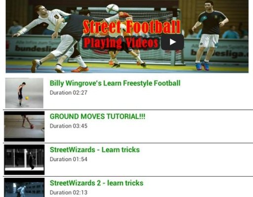 Street Football Skills Videos截图1