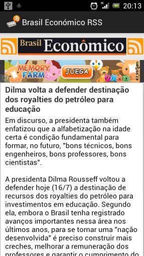 Brasil Econ&oacute;mico RSS截图4