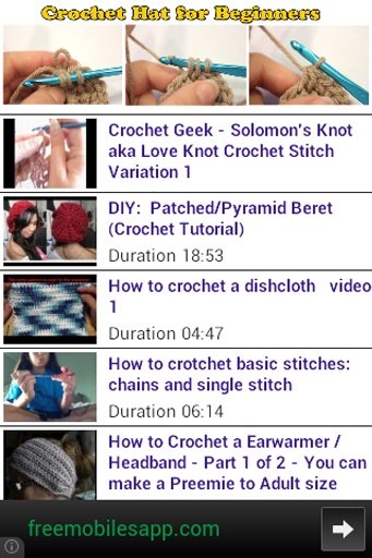 Lesson Crochet Hat Beginners截图4