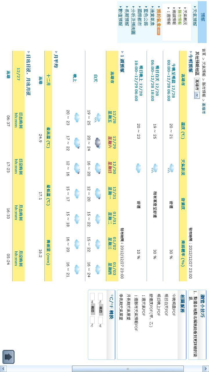 高雄市今明天气预报截图4