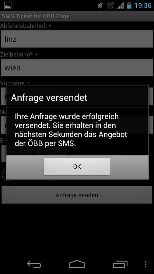 SMS Ticket f&uuml;r &Ouml;BB Z&uuml;ge截图2