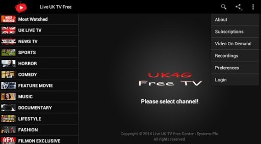 Live UK TV Free截图7