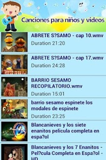 Canciones para niños y videos截图8