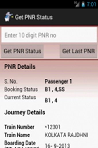 PNR Status Fast截图2