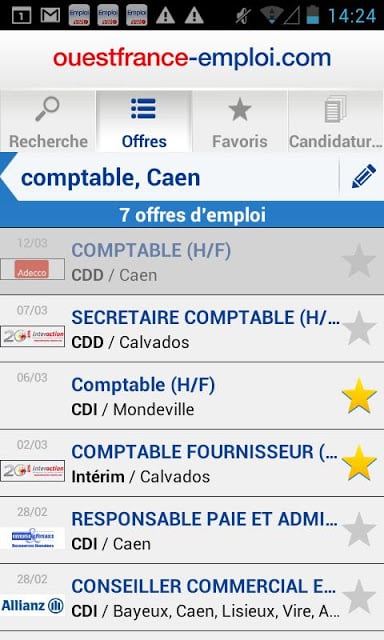 Emploi Ouest-France截图2