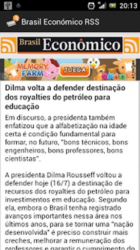 Brasil Econ&oacute;mico RSS截图2