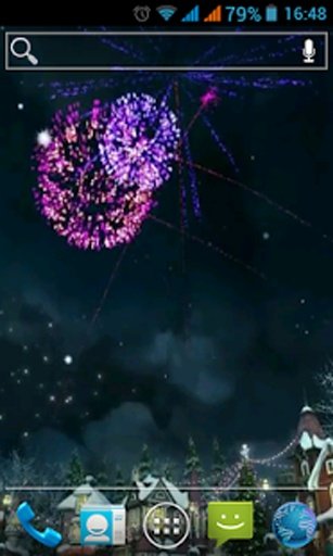 Christmas fireworks Live Wallp截图4