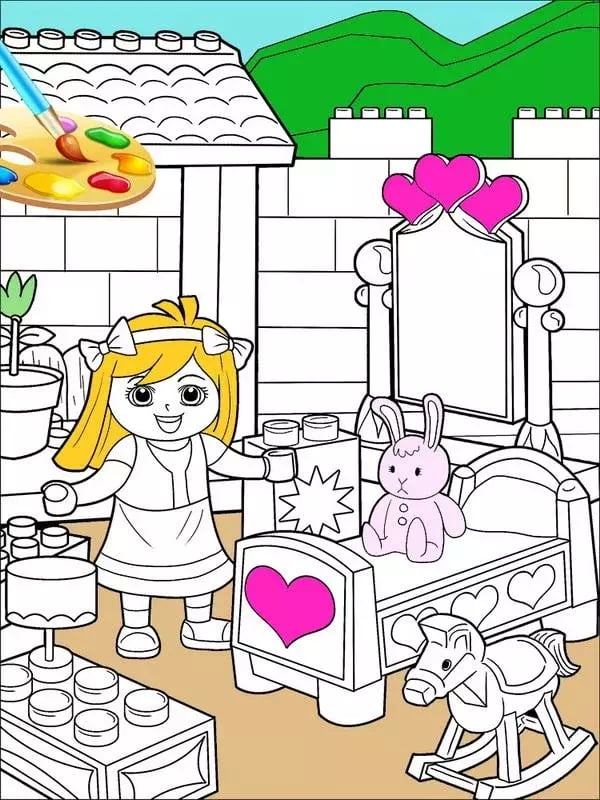 Dora The Lego Coloring截图1