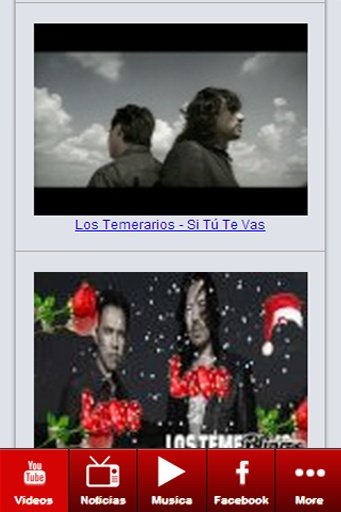 Los Temerarios: Songs-Videos截图7