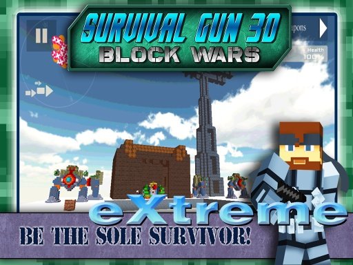 Survival Extreme Gun Block Wars截图4