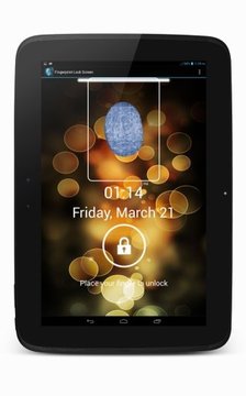 Fingerprint lockscreen截图