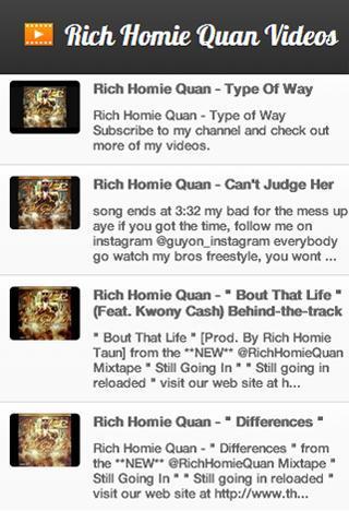 Rich Homie Quan Videos截图2