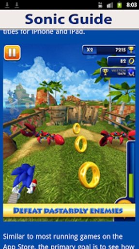 Sonic Dash Tips &amp; Tricks截图1