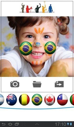 Flag Face Painting Camera App截图3