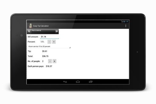 Easy Tip Calculator - Free截图4