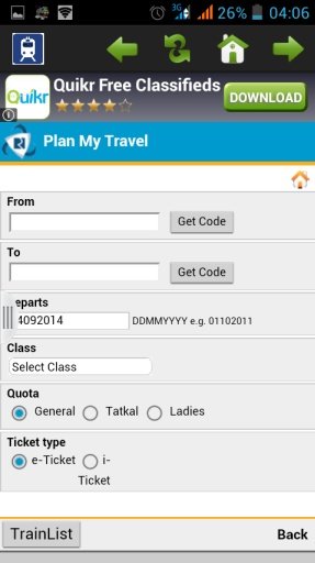 IRCTC TRAIN TICKET RESERVATION截图2