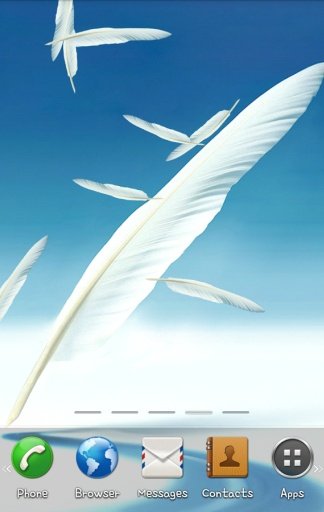 Galaxy Note2 Feather LWP截图1